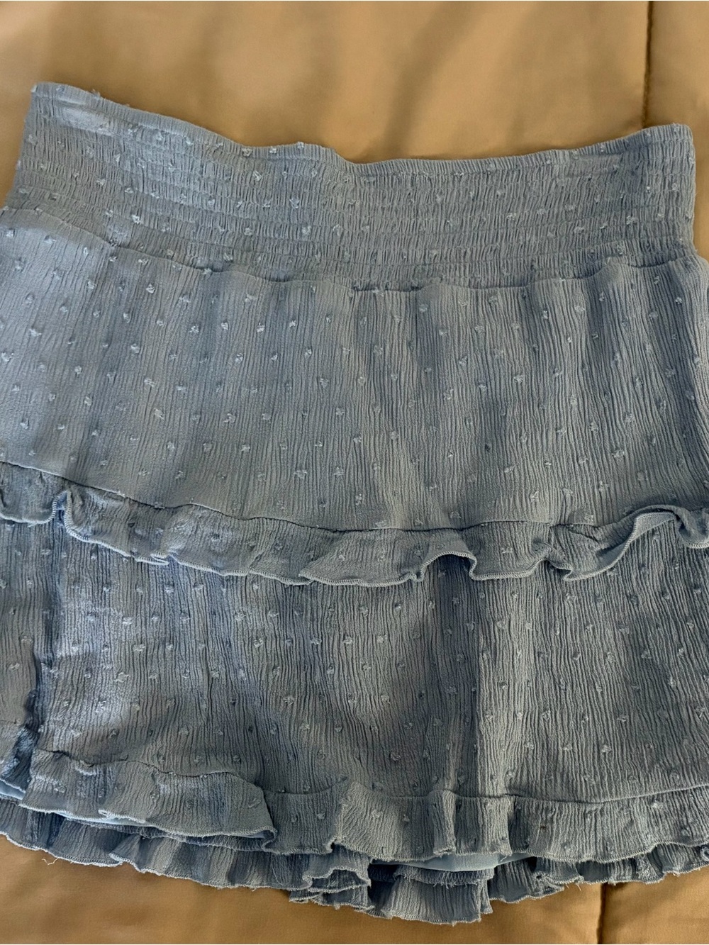 Light Blue Ruffled Women’s Skirt